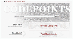 Desktop Screenshot of codepoints.net