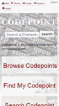 Mobile Screenshot of codepoints.net